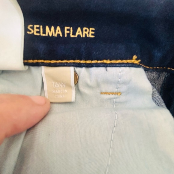 Michael Kors Dark Blue Flare Jeans - Picture 7 of 7